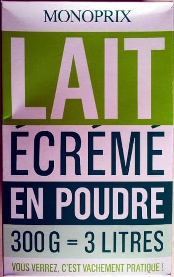Monoprix Lait écrémé en poudre packshot
