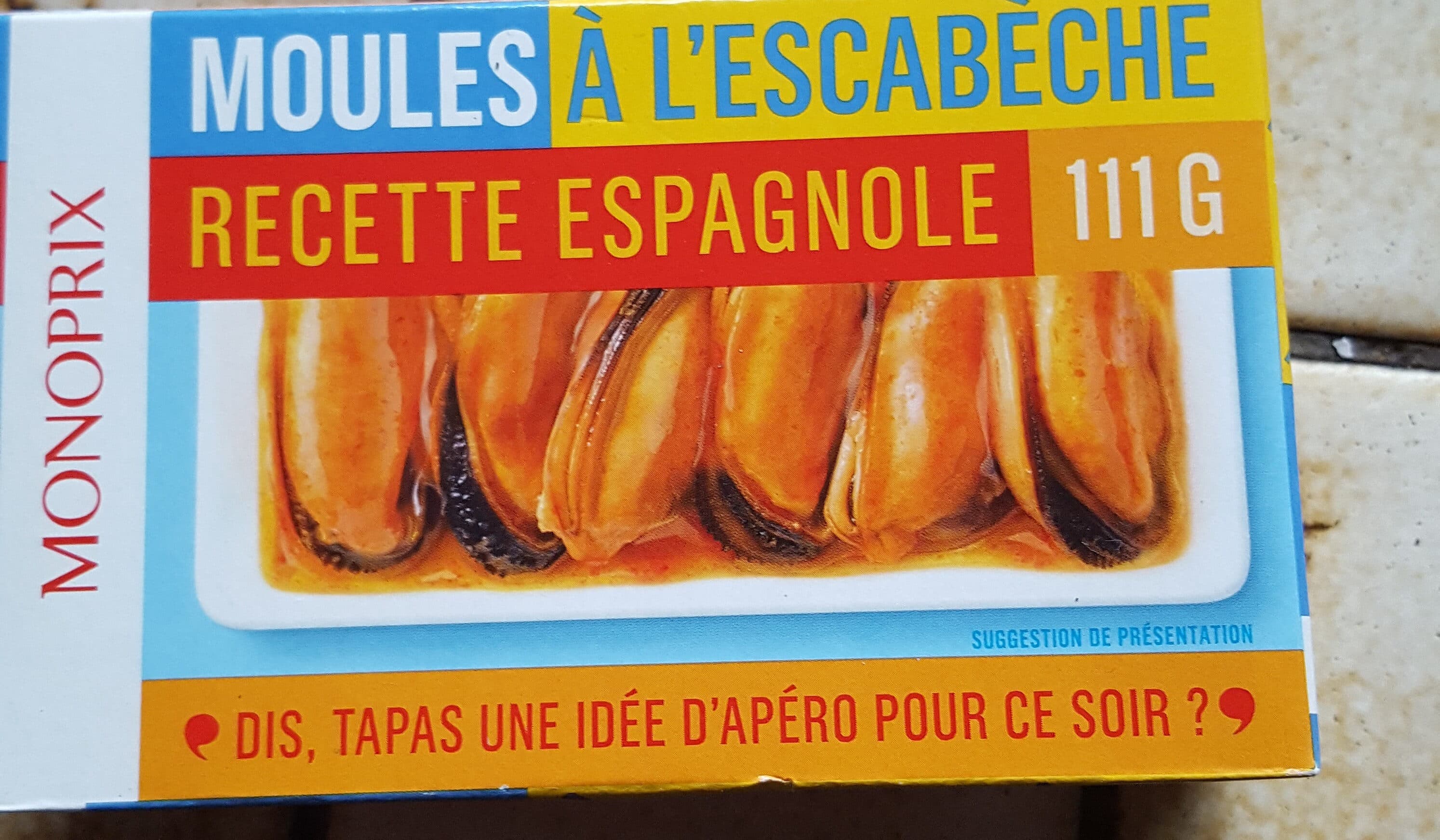 Monoprix Moules à l'escabèche, recette espagnole packshot