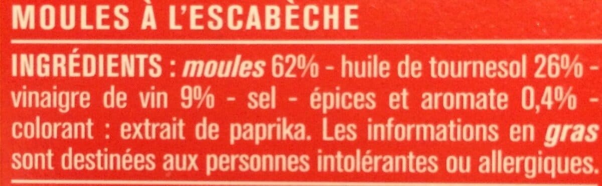 Monoprix Moules à l'escabèche, recette espagnole packshot