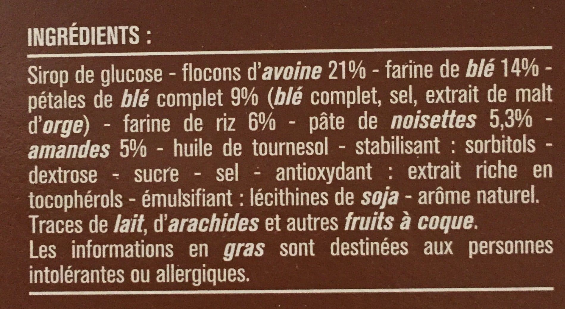 Monoprix Barres céréales aux amandes et aux noisettes packshot