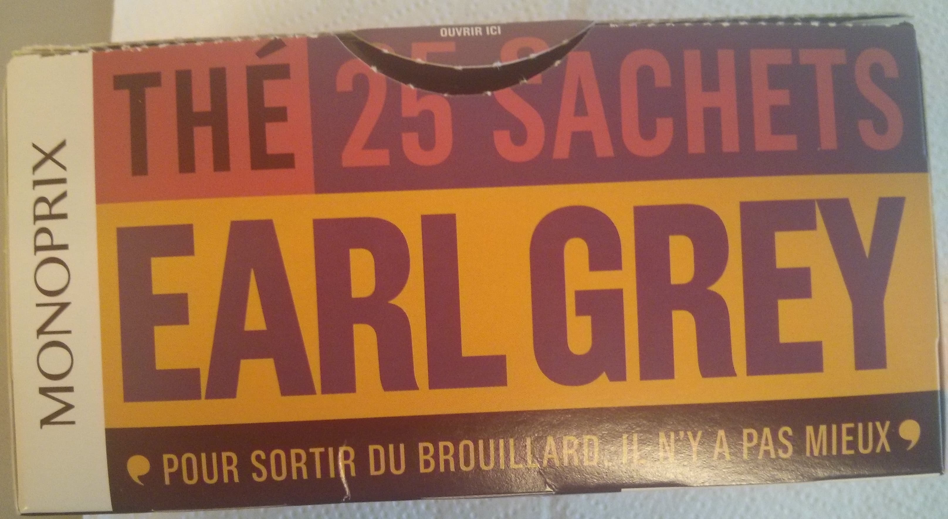 Monoprix Thé Earl Grey packshot