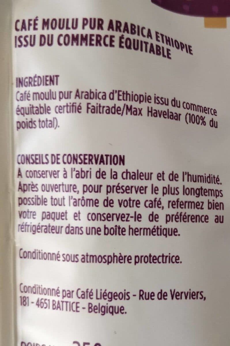 Monoprix Éthiopie pur arabica intense et parfumé packshot
