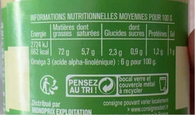 Monoprix Mayonnaise packshot
