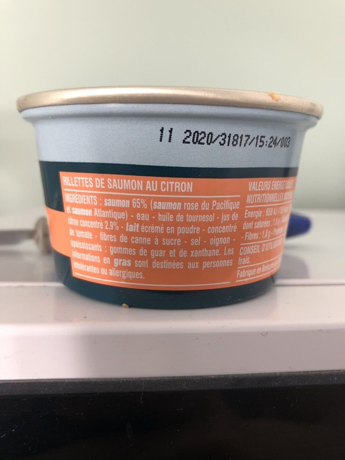 Monoprix Rillettes de saumon au citron packshot