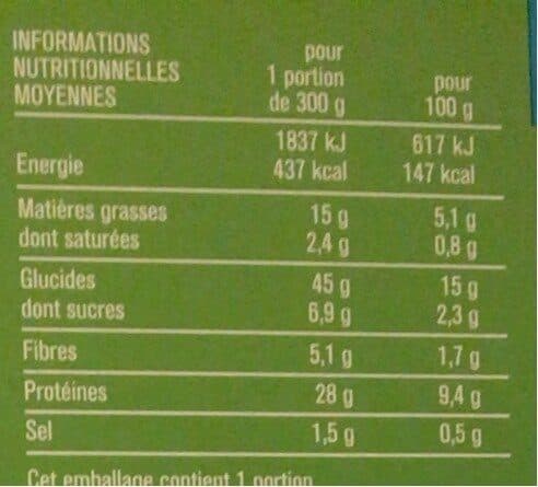 Monoprix Saumon sauce oseille et pâtes torsades packshot