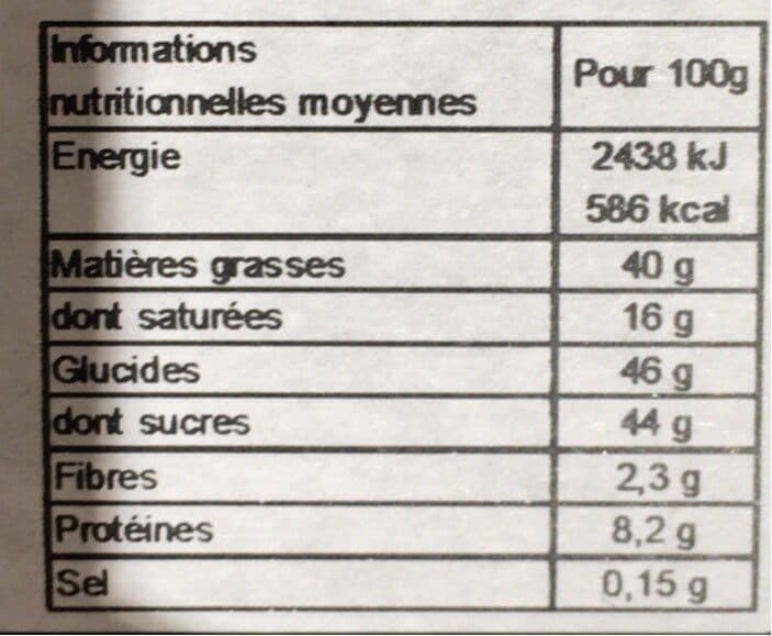 Monoprix Boîte de chocolat giandujas aux noisettes packshot