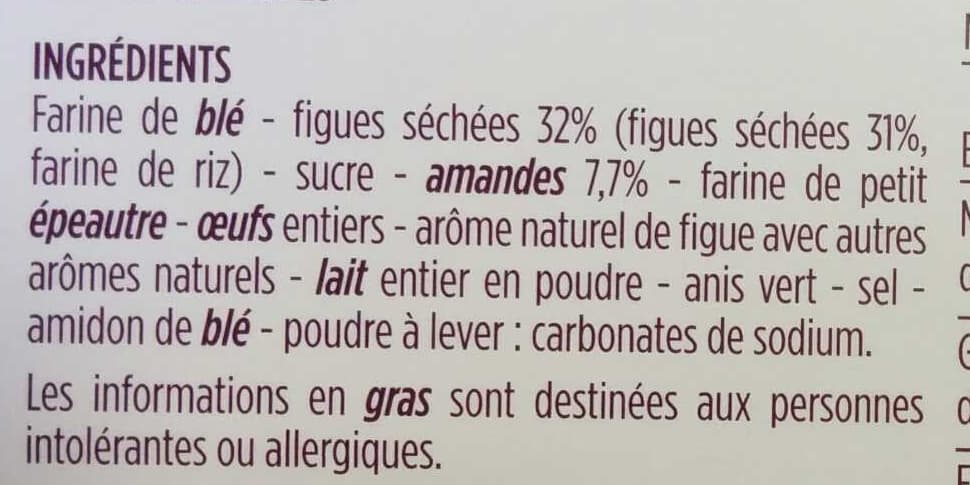 Monoprix Croquets de Provence aux figues packshot