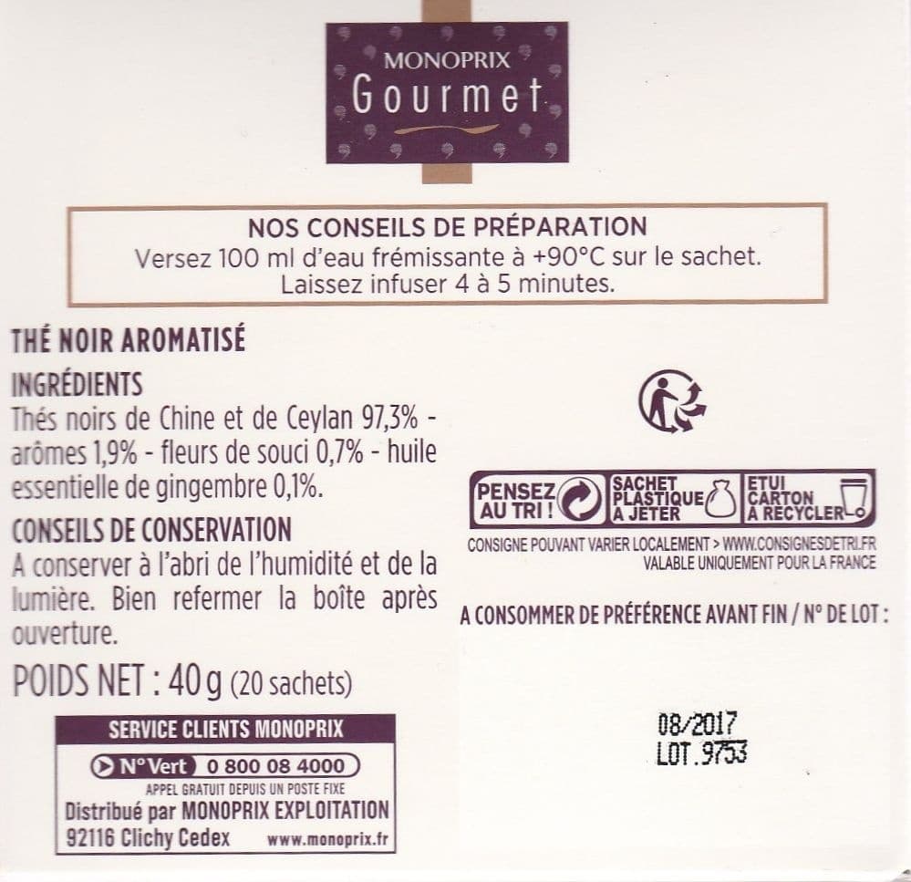 Monoprix Noir parfumé packshot