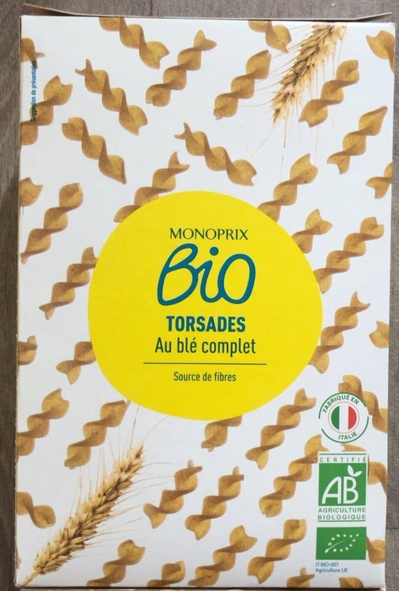 Groupe Casino Torsades au blé intégral Bio packshot