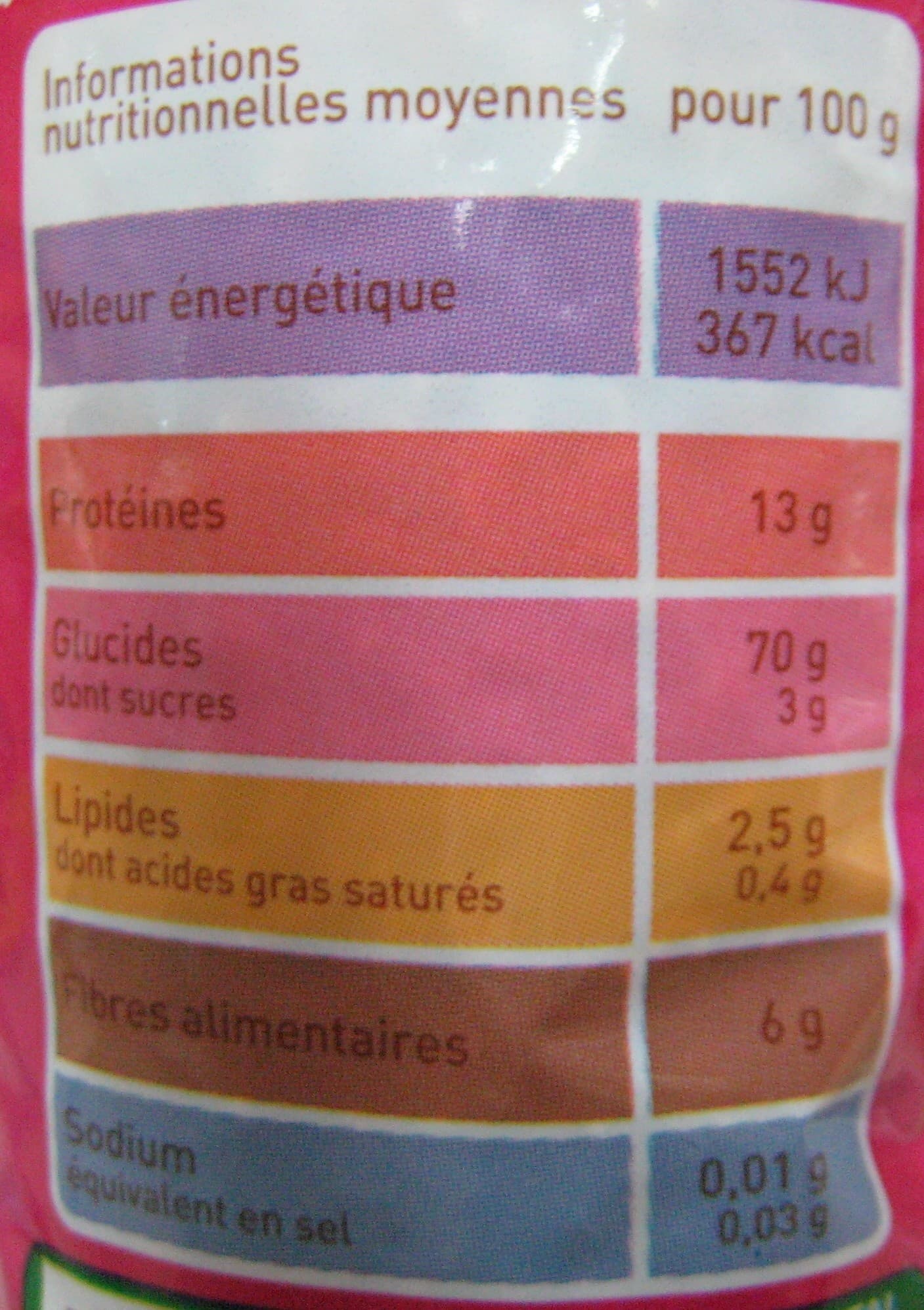 Groupe Casino Coquillettes au blé intégral Bio packshot