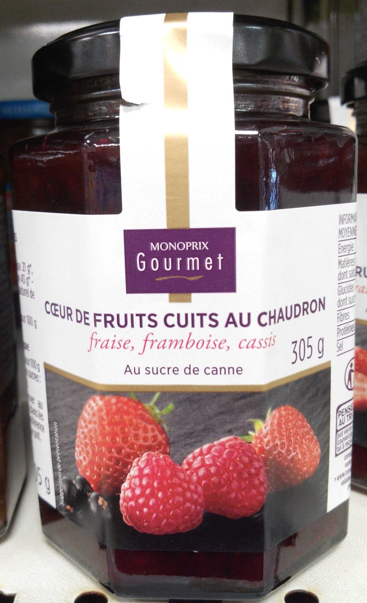 Monoprix Cœur de fruitd cuits au chaudron packshot