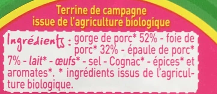 Monoprix Terrine de campagne packshot
