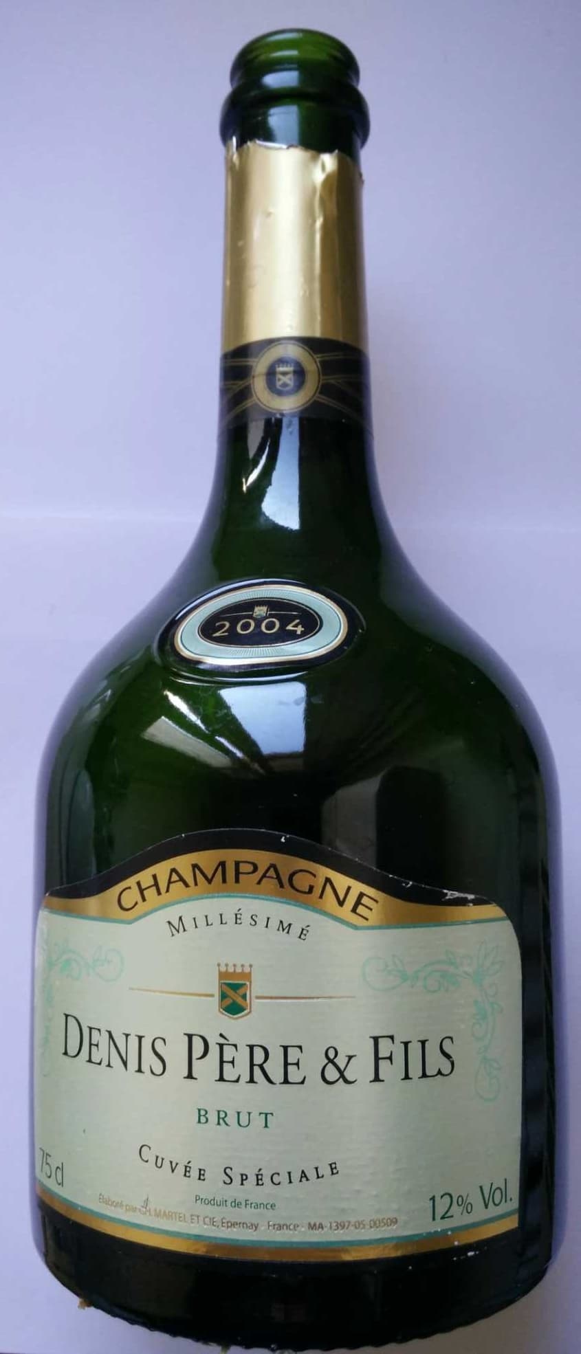 Denis Père & Fils Champagne millésime Brut cuvée spéciale packshot
