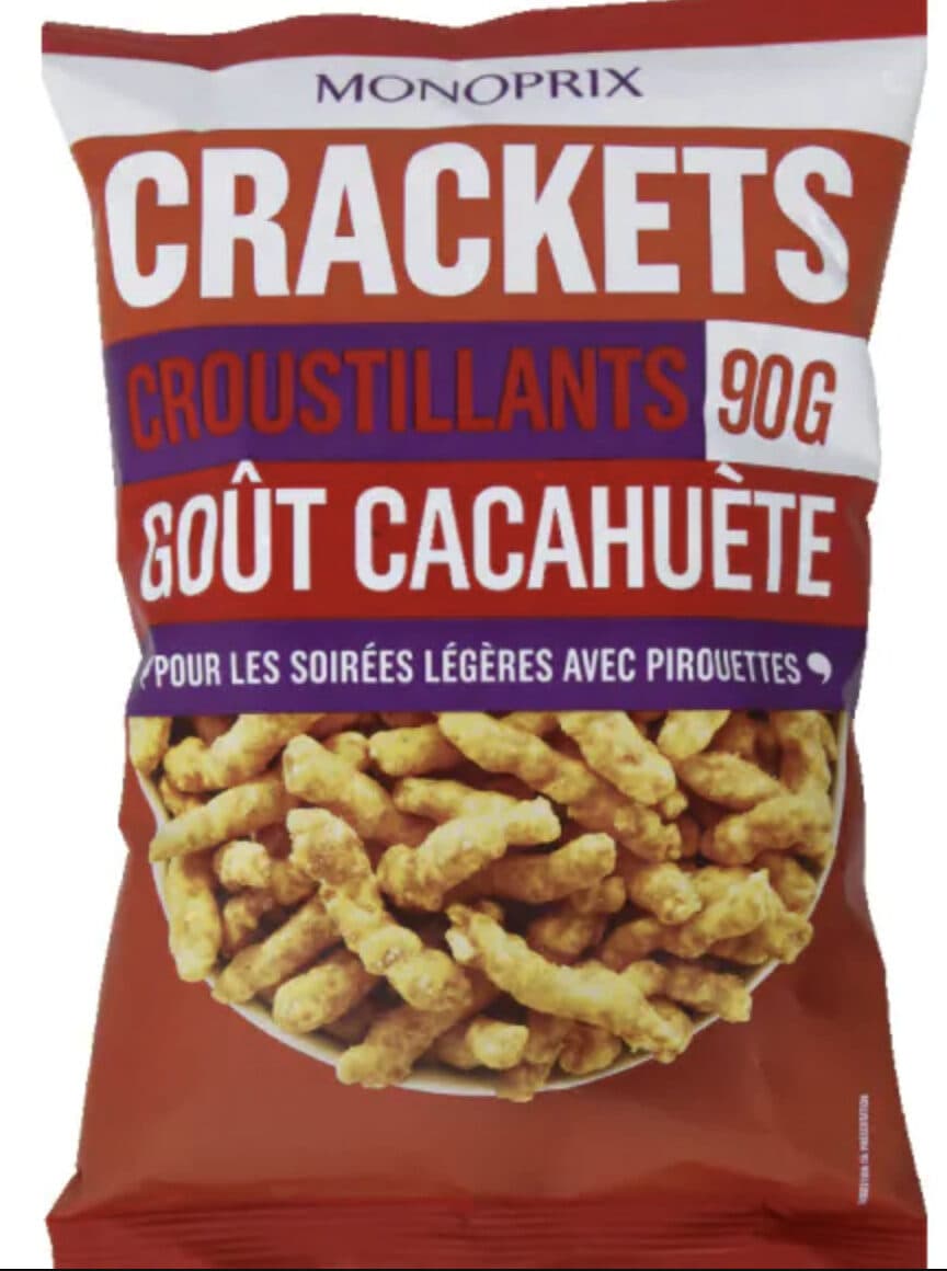 Monoprix Crackets croustillants goût cacahuètes packshot