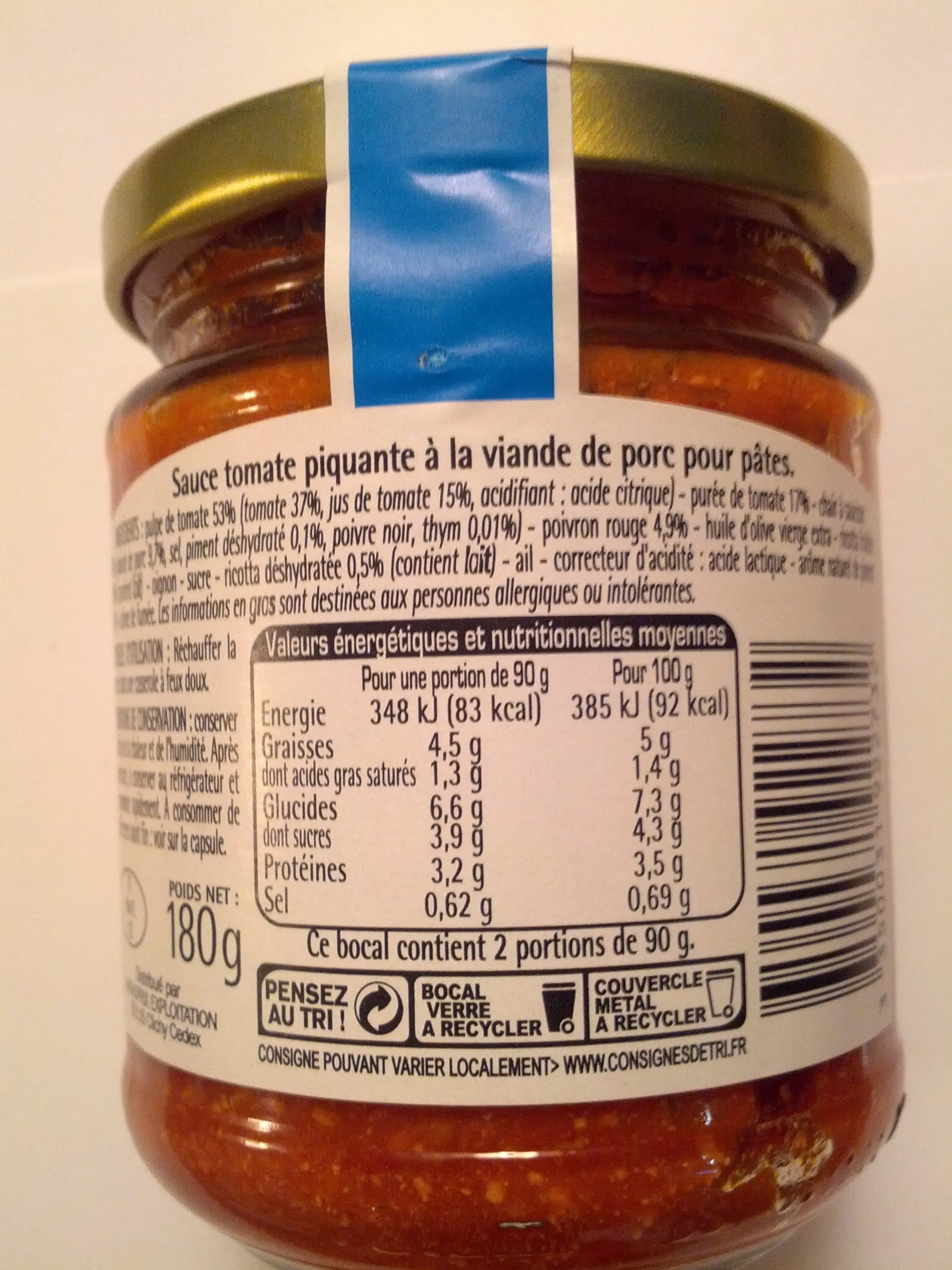 Monoprix Bolognese piccante con Ricotta packshot