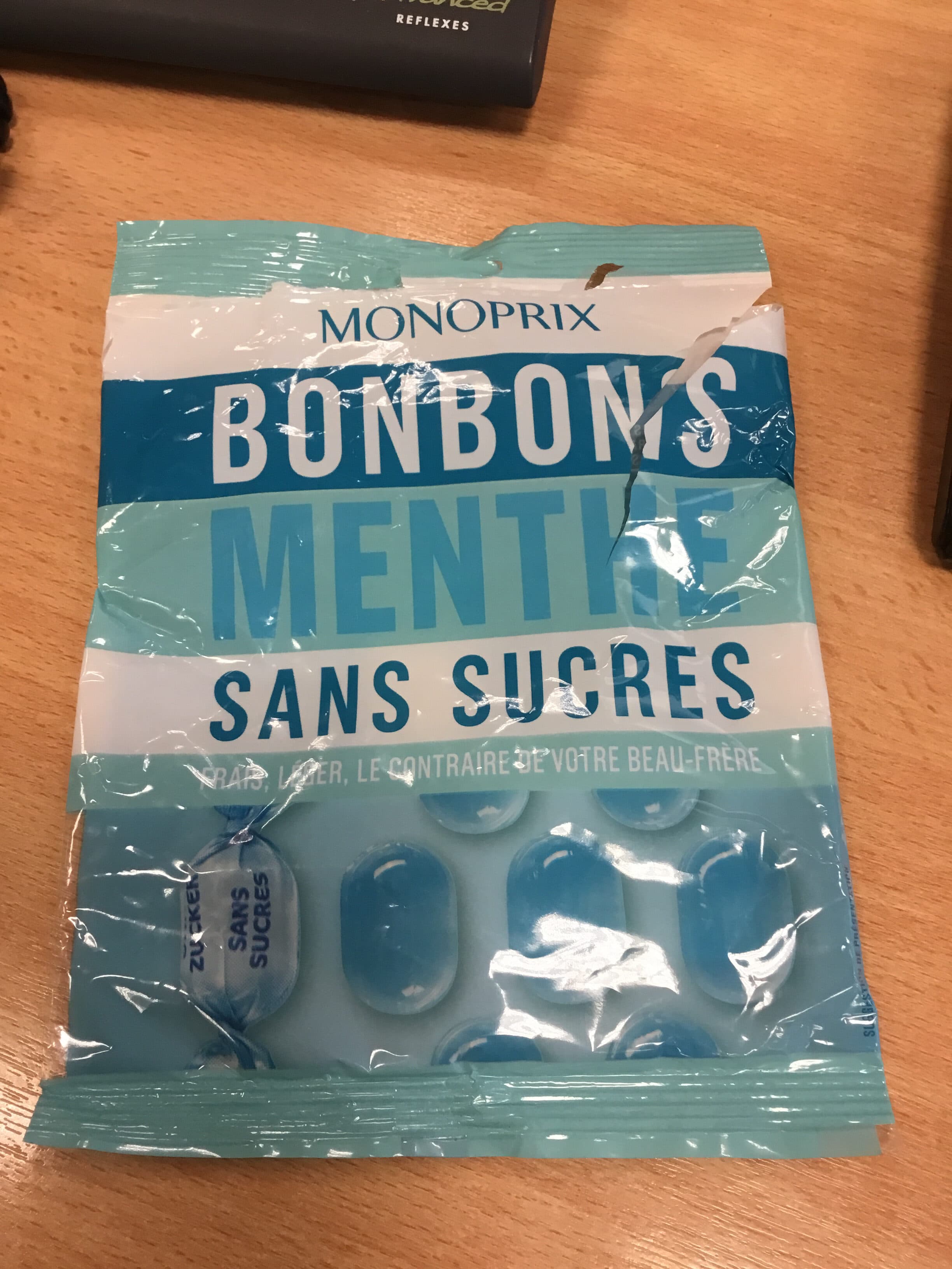 Monoprix BONBONS MENTHE SANS SUCRE packshot