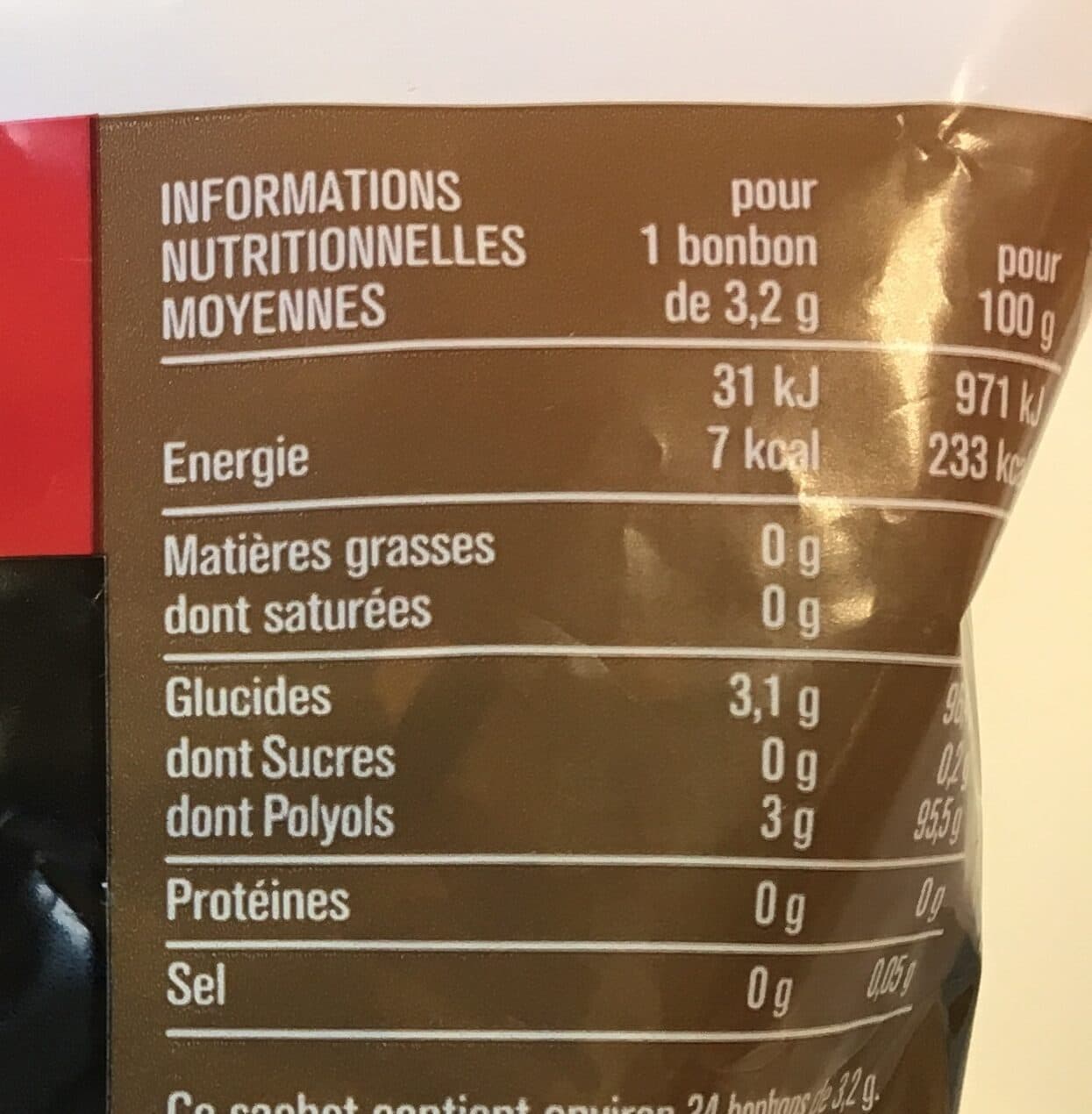 Monoprix Mini Bonbons Réglisse Sans sucre packshot