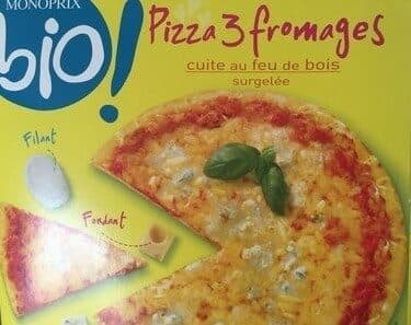 MONOPRIX BIO ! Pizza 3 fromages packshot