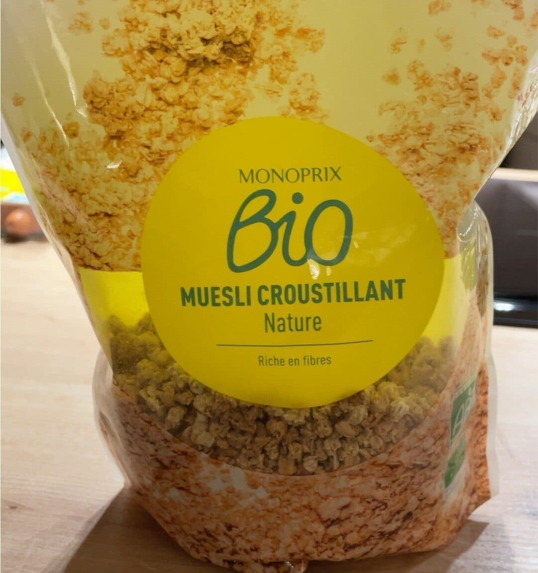 Monoprix Muesli croustillant nature packshot