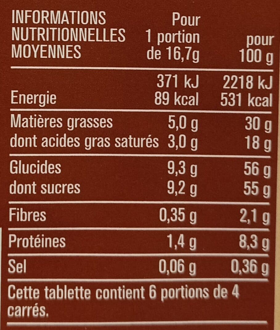 Monoprix Chocolat extra fin packshot