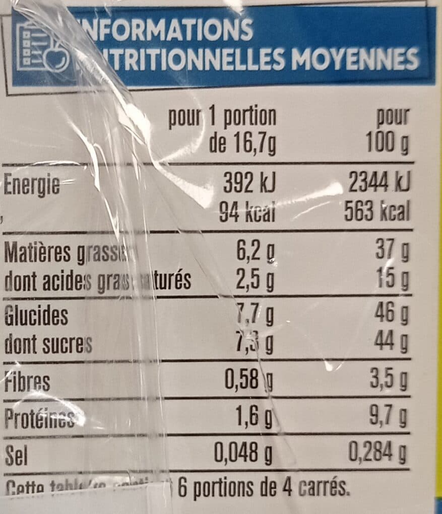 Monoprix Chocolat au lait et éclats de noisettes packshot