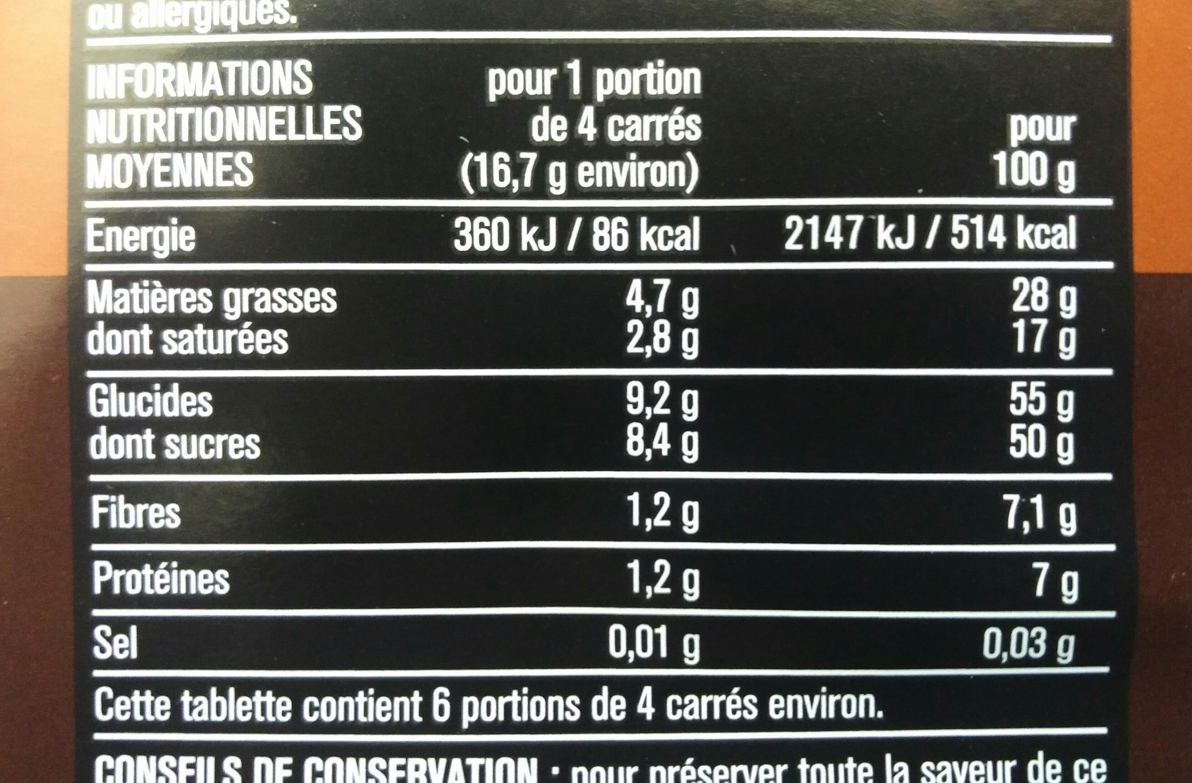 Monoprix Chocolat noir packshot