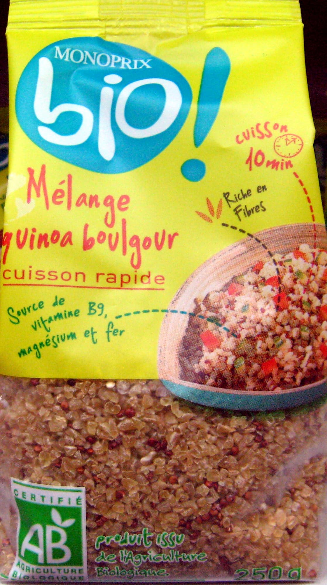 Monoprix Mélange quinoa boulgour Bio Monoprix packshot