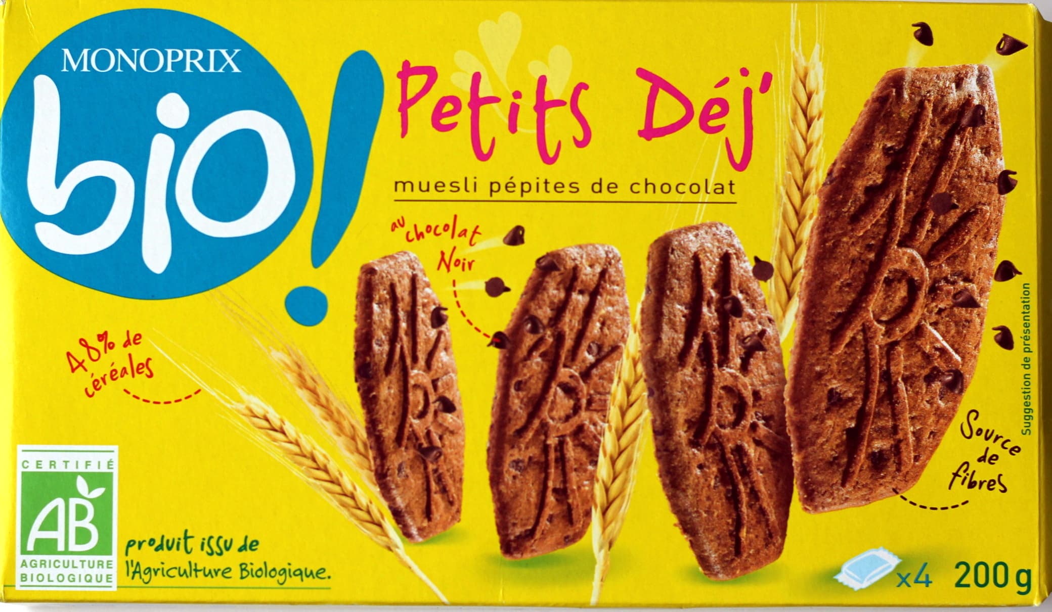 Monoprix Petits Déj' muesli pépites de chocolat packshot