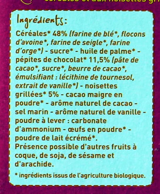 Monoprix Petits Déj' muesli pépites de chocolat packshot