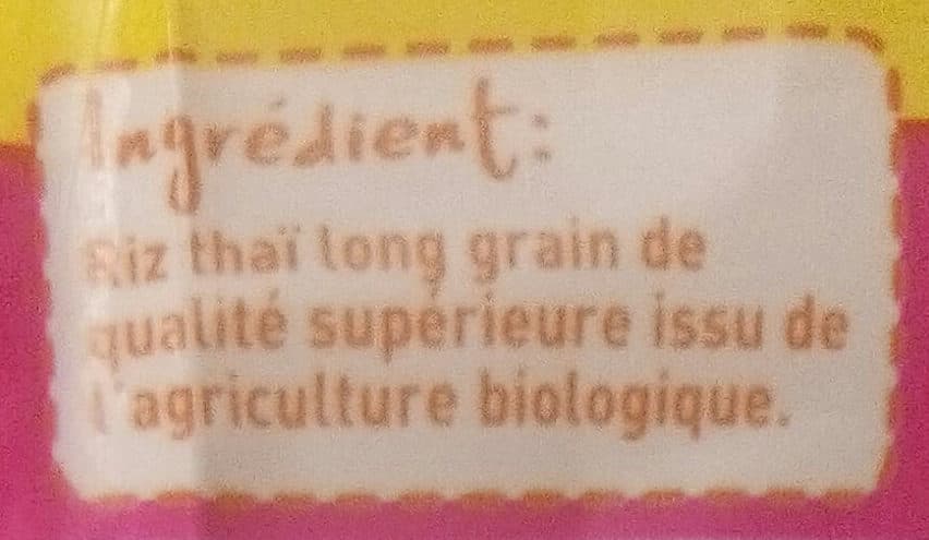 Monoprix Riz Thaï bio packshot