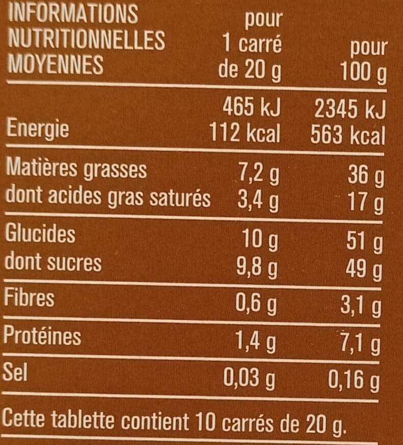 Monoprix Chocolat au lait et aux morceaux de noix de pécan caramélisées packshot