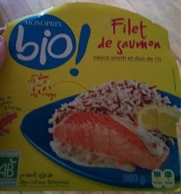 INGRID COSMETICS Filet de Saumon sauce Aneth et Duo de Riz packshot