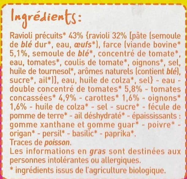 MONOPRIX BIO ! Ravioli au bœuf packshot