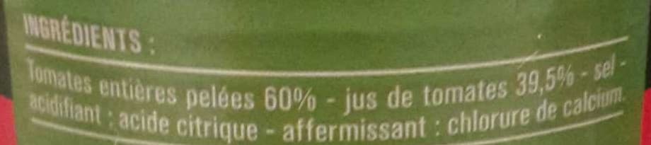 Monoprix Tomates entières pelées au jus packshot