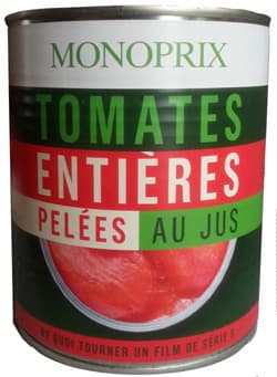 Monoprix Tomates entières pelées au jus packshot