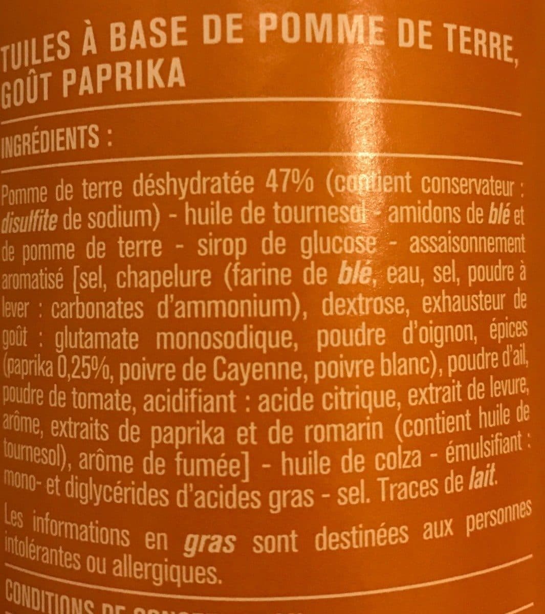 Monoprix Tuiles Goût Paprika packshot