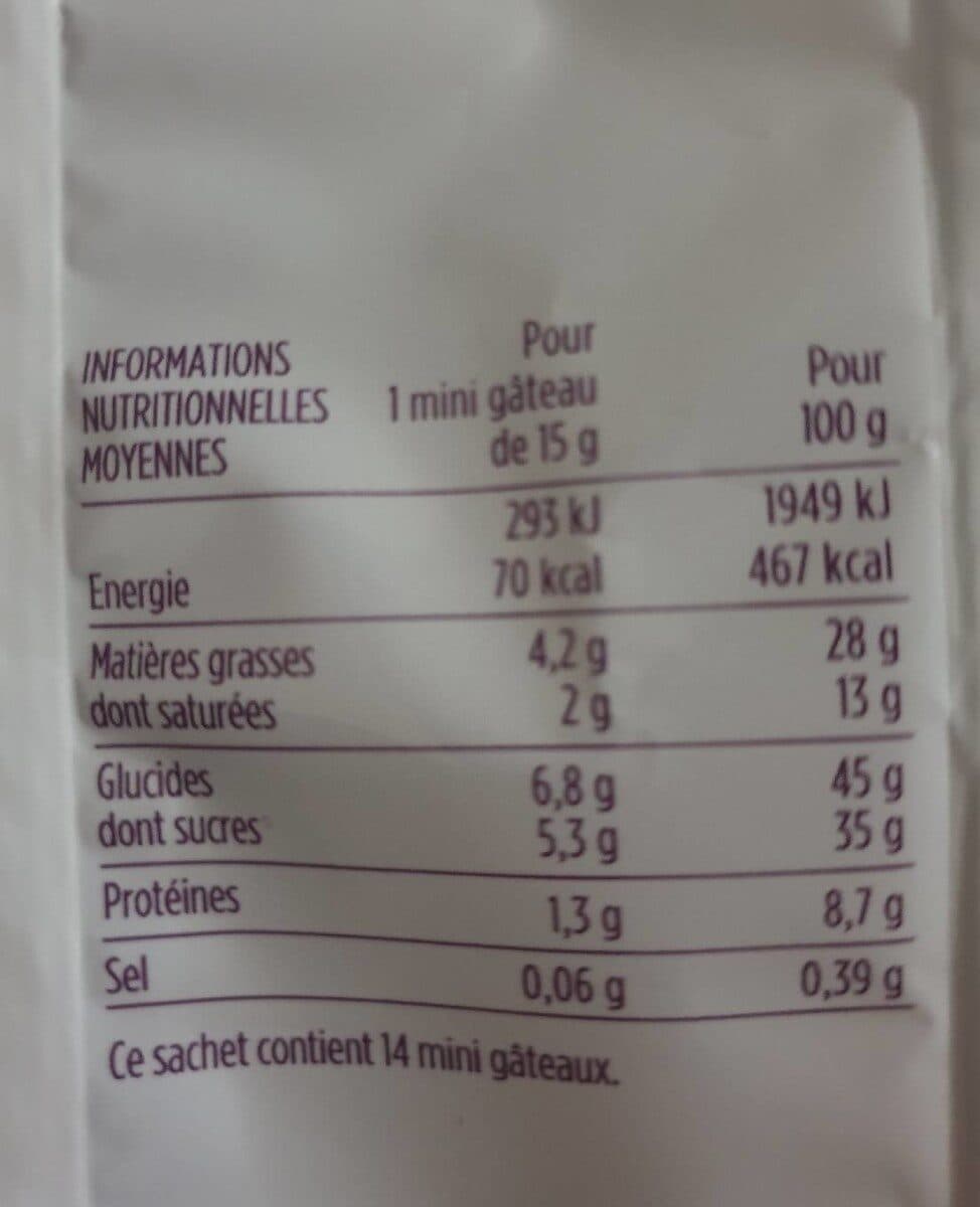 Monoprix Petits financiers aux amandes - 14 mini pâtisseries packshot
