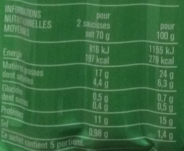 Monoprix 10 Knacks Pure Volaille Fumées au Bois de Hêtre packshot