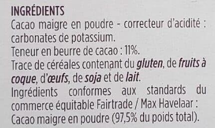 Monoprix Cacao maigre en poudre packshot