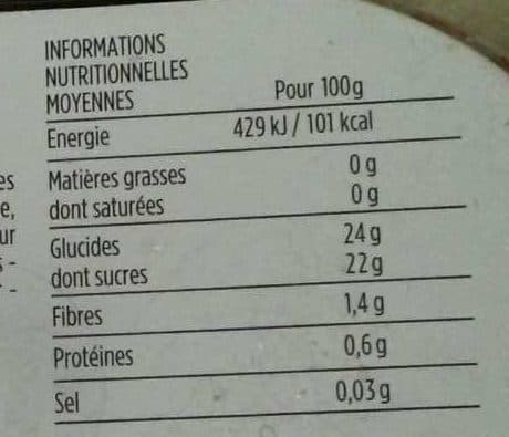 Monoprix Sorbet Plein Fruit Fraise packshot