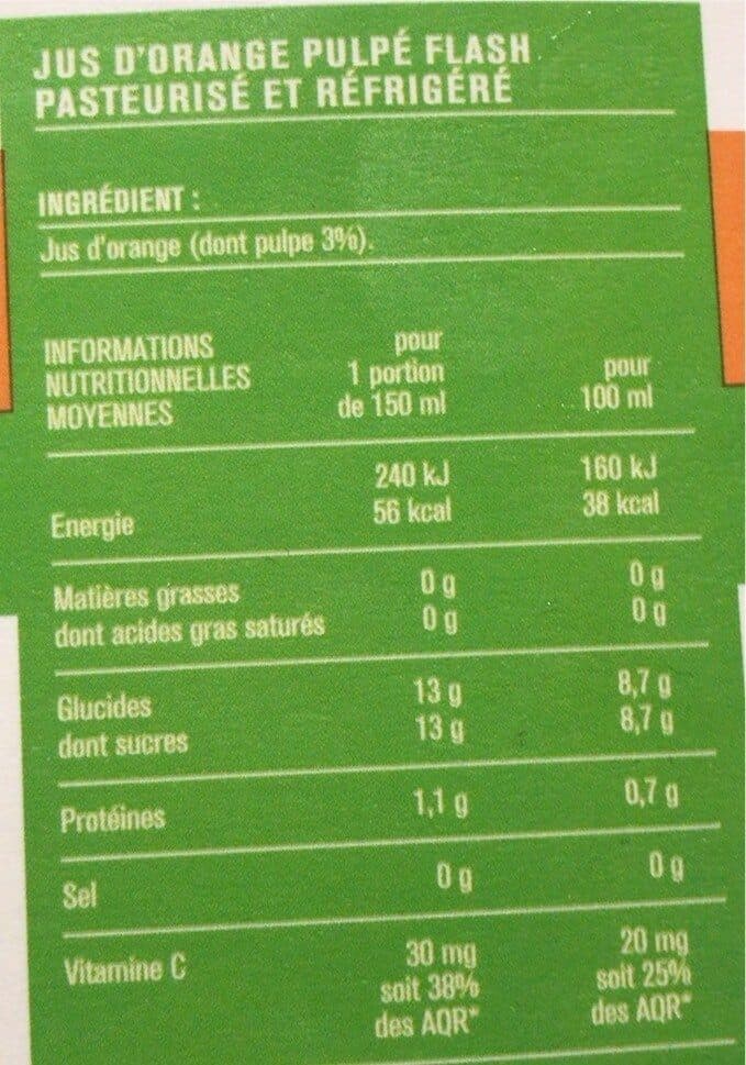 Monoprix Jus d'orange packshot