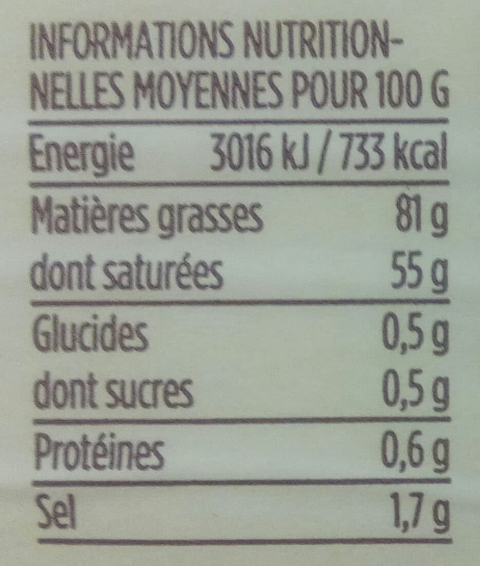 Monoprix Beurre cru à la fleur de sel de l'île de Ré packshot