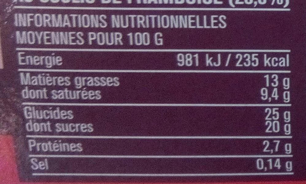 Monoprix Panna Cotta coulis framboise packshot