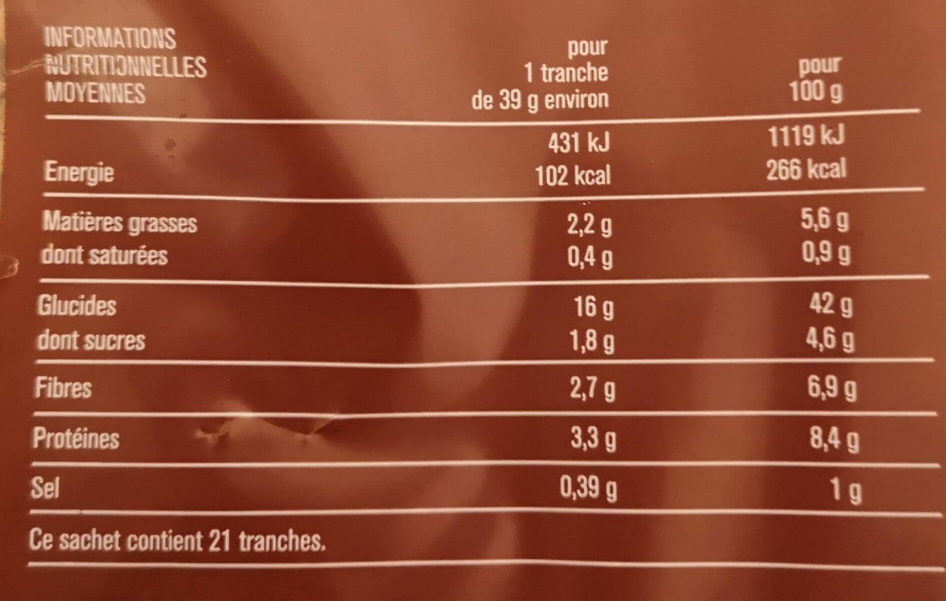 Groupe Casino Pain de mie complet grand format packshot