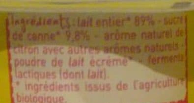 Monoprix Yaourt aromatisé citron packshot