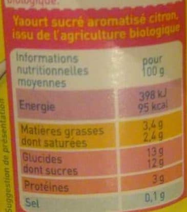 Monoprix Yaourt aromatisé citron packshot