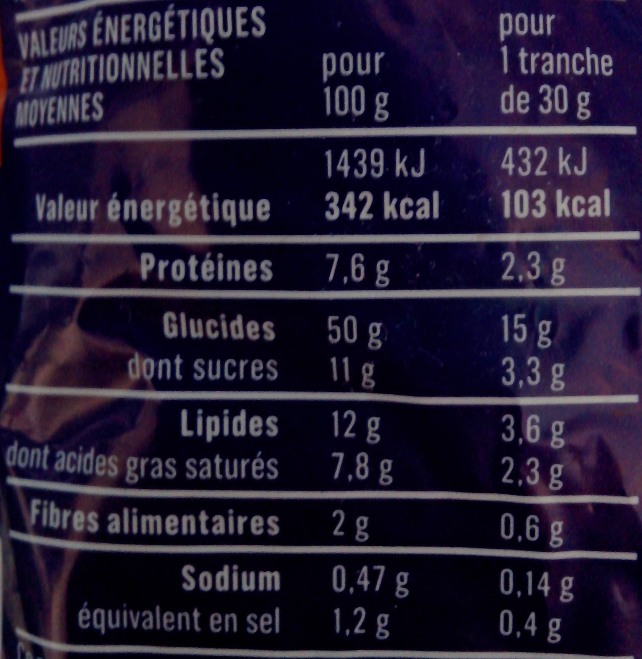 Monoprix Gâche tranchée packshot