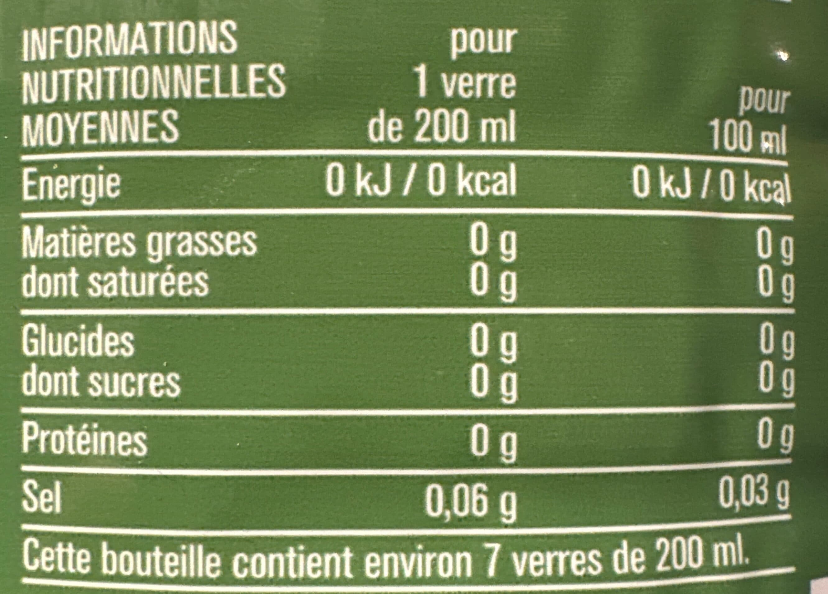 Monoprix Eau saveur citron citron vert packshot