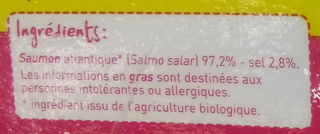 Monoprix Saumon Atlantique fumé Bio packshot