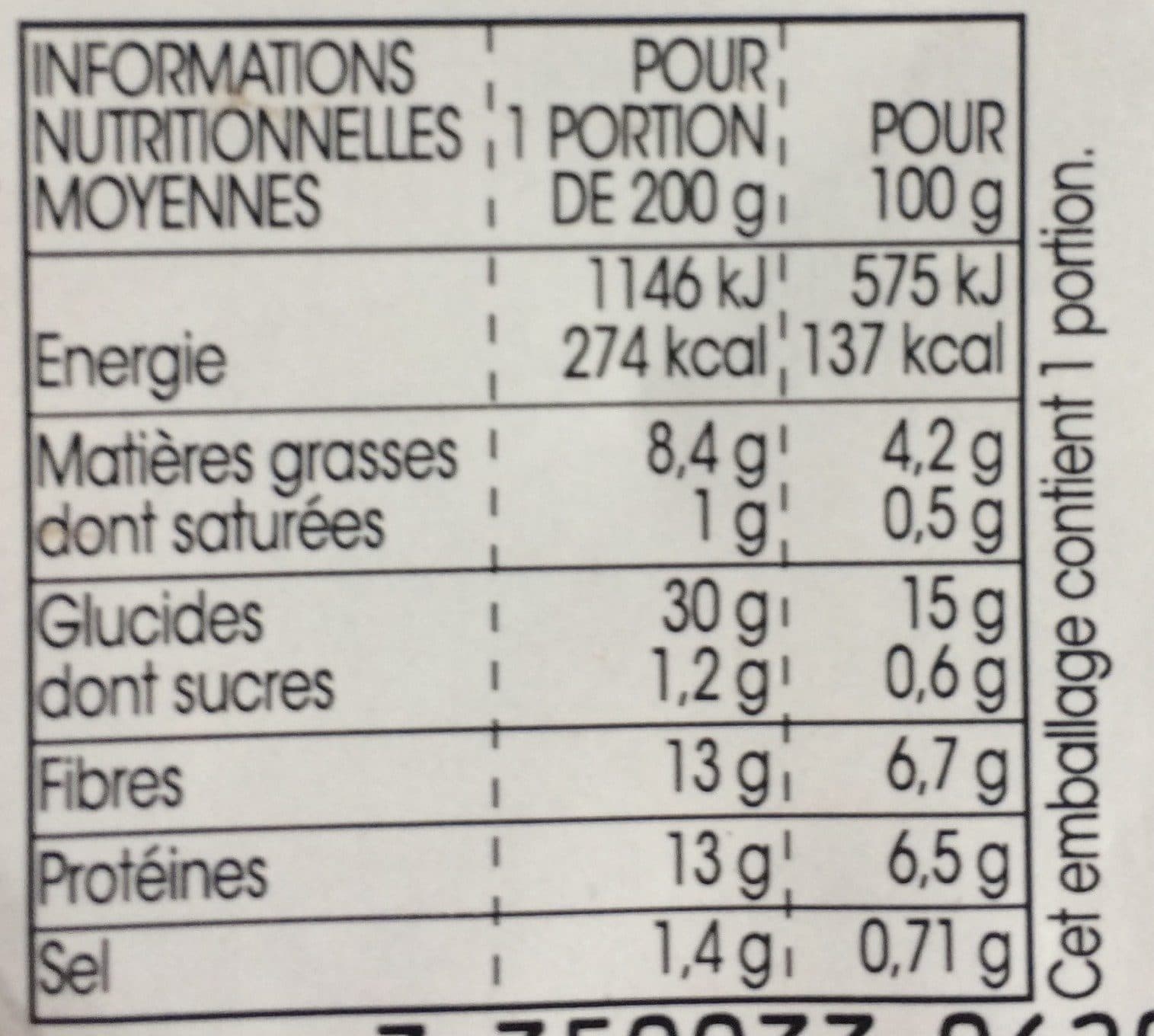 Monop Daily Lentilles Vertes et Boulghour packshot